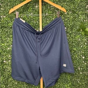 New Balance Men's Navy Blue Athletic Shorts